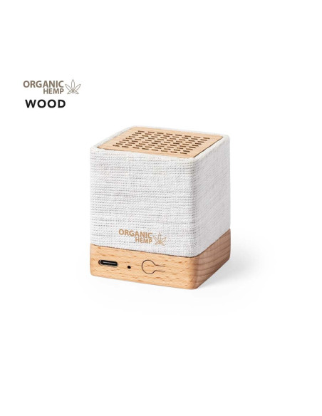 Altavoz personalizado ECO Bluetooth 5.0 en cáñamo, 3W.