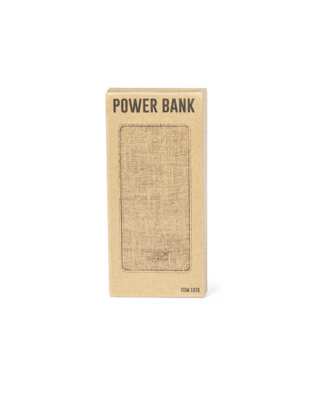 Power bank en Cáñamo y Madera personalizado 8000 mAh.