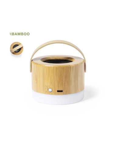 Altavoz personalizado ECO Bluetooth® 3W, bambú,...