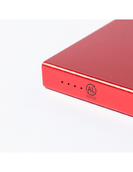 Power bank en Aluminio Reciclado personalizado 4000 mAh, USB/Tipo C.