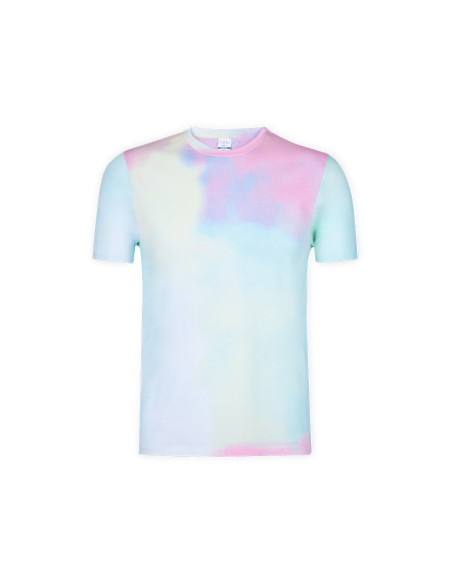 Camiseta Personalizada estampado arcoíris, 100% algodón peinado