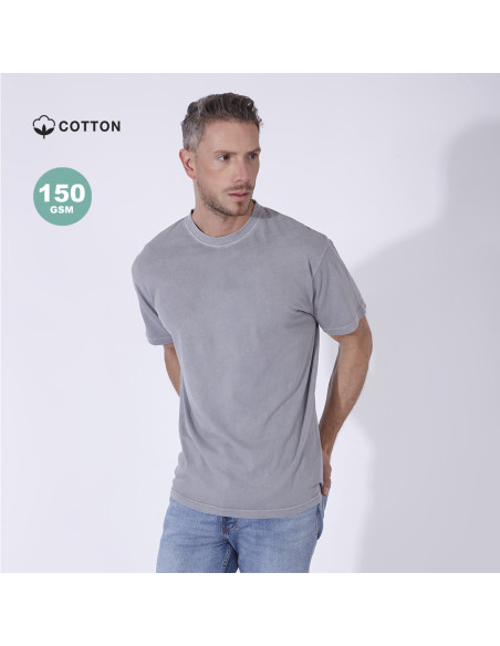 Camiseta unisex lavado jeans, Personalizada, 100% algodón peinado