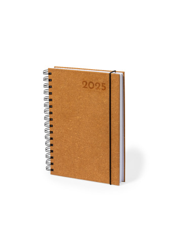 Agenda personalizada A5 en cuero reciclado con...