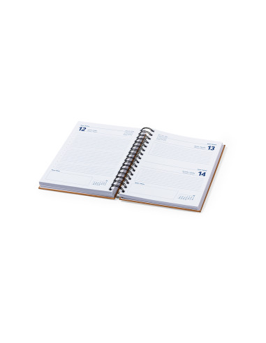 Agenda personalizada A5 en cuero reciclado con...