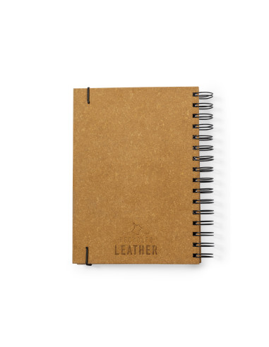 Agenda personalizada A5 en cuero reciclado con...