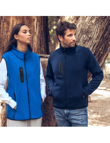 Chaleco bitono personalizado en polar fleece,...