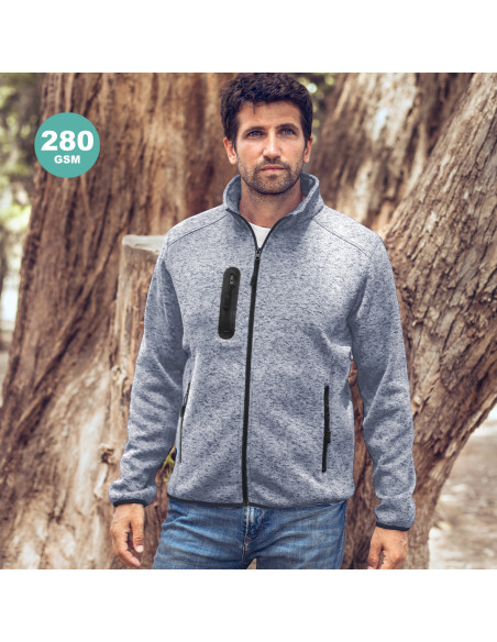 Chaqueta de trabajo bitono, polar fleece, XS-XXL.