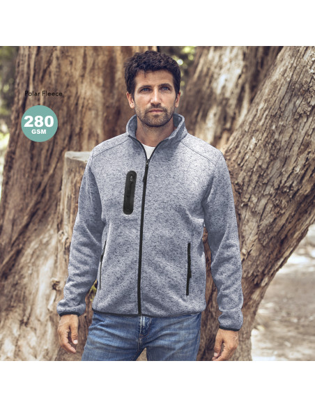 Chaqueta de trabajo bitono, polar fleece, XS-XXL.