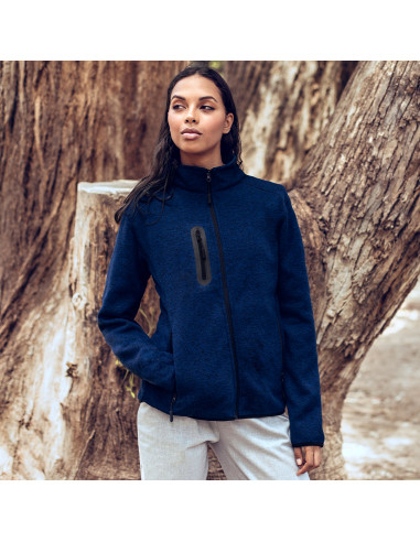 Chaqueta de trabajo bitono, polar fleece, XS-XXL.