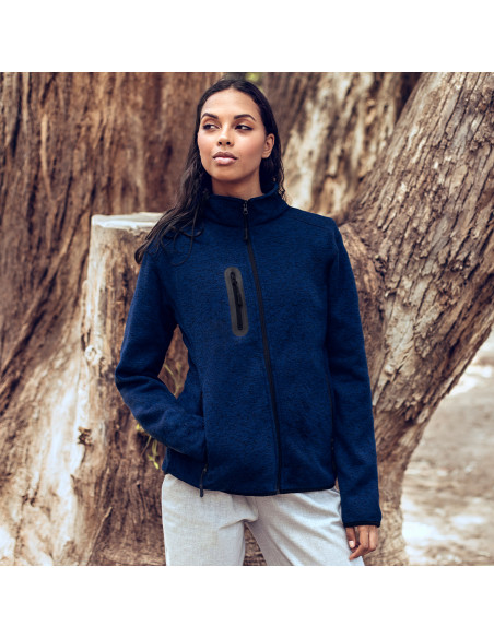 Chaqueta de trabajo bitono, polar fleece, XS-XXL.