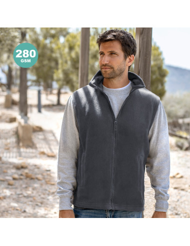 Chaleco publicitario en polar fleece y...