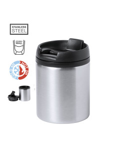 Vaso termo para publicidad, 160ml, Acero Inox, metalizado.