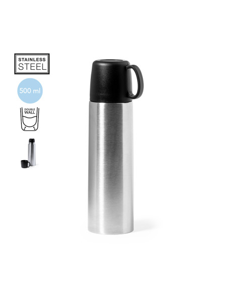 Termo para Personalizar de Acero Inoxidable, 500ml Doble pared.