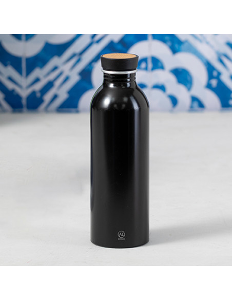 Bidón Personalizado 550 ml en Aluminio, Tapón Bambú