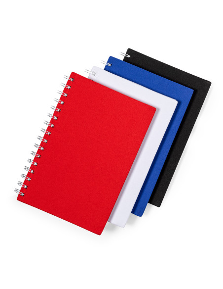 Libreta Publicitaria A5 de Anillas, tapa dura RPET 300D reciclado