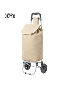 Carro de compra ECO en yute personalizado, plegable y...