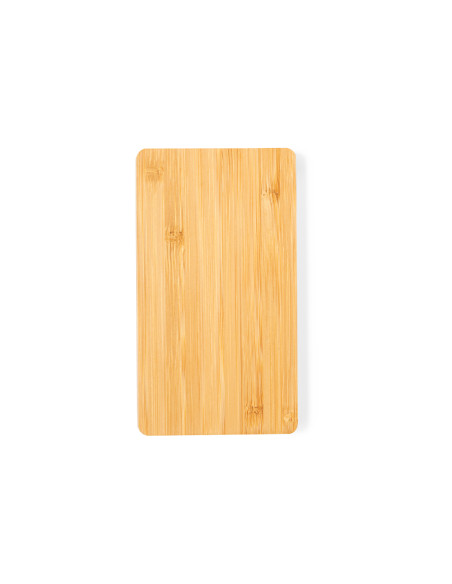 Power bank ECO en Bambú personalizado 5000 mAh, LED.