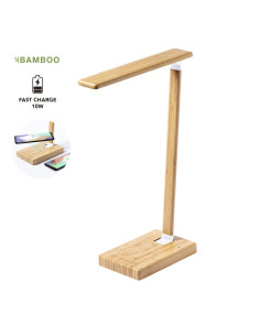 Lámpara Cargador publicitaria ECO 10W, bambú, ECO.
