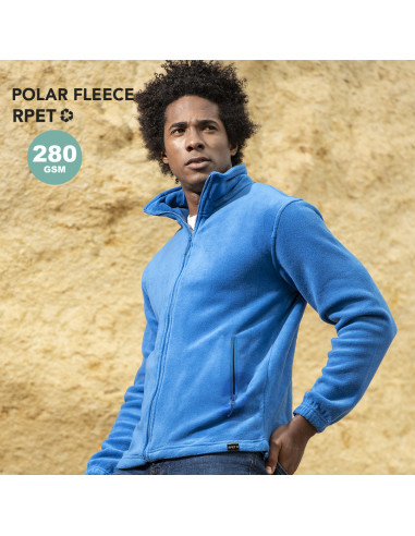 Chaqueta personalizada RPET, polar fleece, S-XXL.