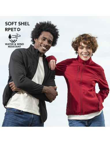 Chaqueta para publicidad RPET, impermeable, S-XXL.