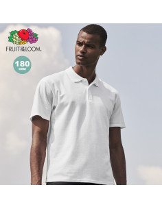 Polo para Personalizar Blanco, Algodón, Fruit Of The Loom