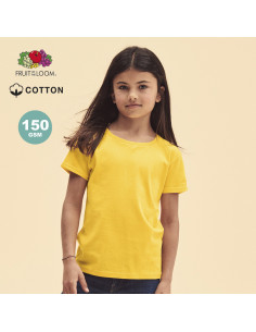Camiseta Niña personalizada, 100% algodón peinado