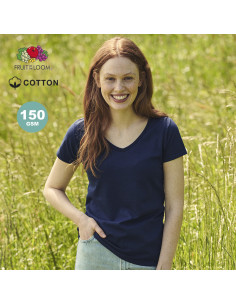 Camiseta Mujer personalizada 100% algodón peinado 150g/m²