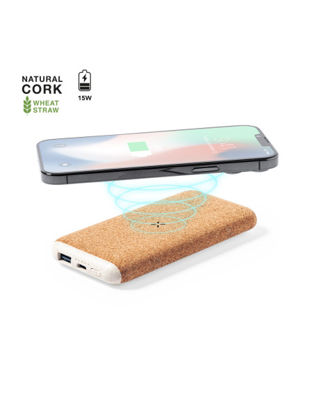 Power bank en Corcho ECO personalizado 8000 mAh