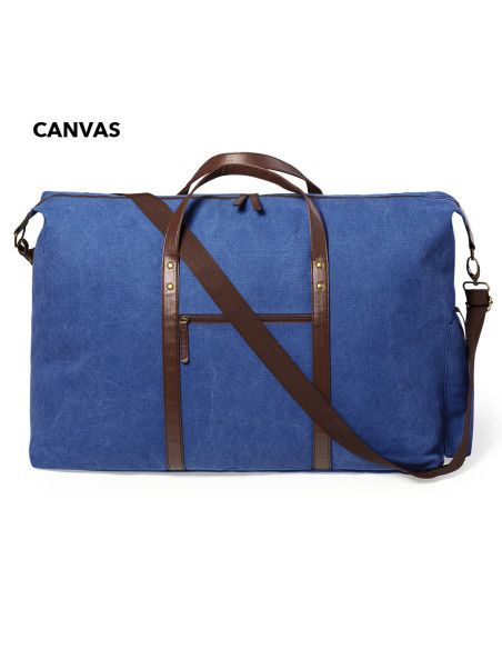 Bolsa de viaje personalizada en canvas resistente.