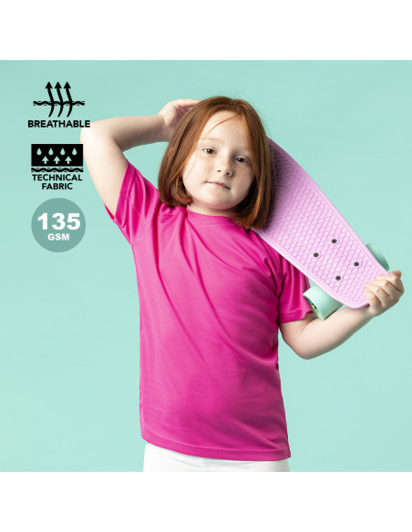 Camisetas técnicas Publicitaria Niños poliéster 135g/m²