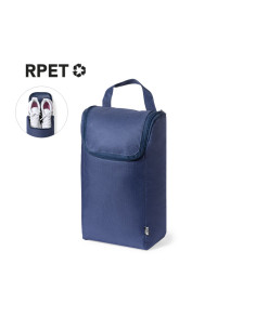 Zapatillero en RPET personalizado con cremallera.