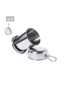 Vaso plegable para personalizar en Acero Inox, con...