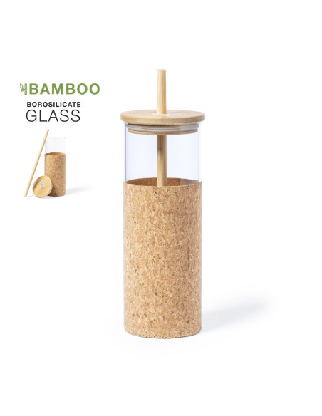 Botella de Agua Personalizada línea ECO 520ml en cristal.