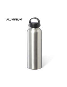 Botella de agua Personalizada 800ml Aluminio brillante.
