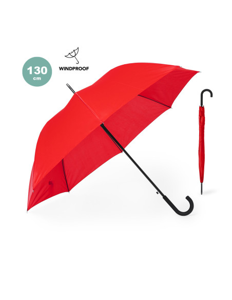 Paraguas promocionales XL en resistente pongee 190T de 130 cm