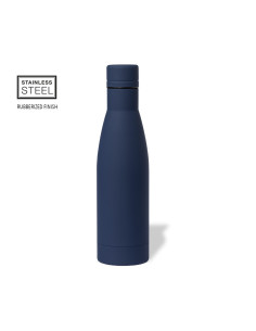 Botella Agua Personalizada 750ml Acero Inox y tacto goma