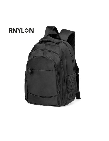 Mochila Publicitaria premium en RNYLON 420D reciclado.