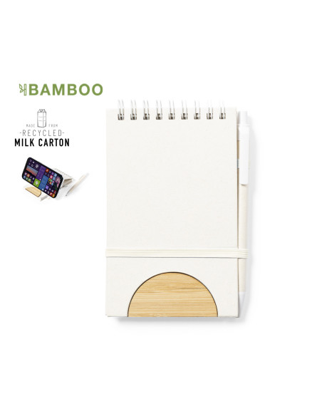 Libreta Publicitaria de Cartones Leche reciclados