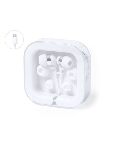 Auriculares personalizados Tipo C con estuche.
