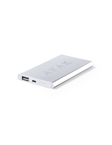 Power bank publicitario 4000 mAh, USB/micro USB.