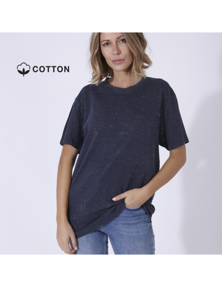 Camiseta unisex lavado jeans, Personalizada, 100% algodón peinado