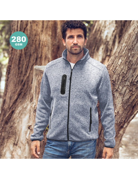 Chaqueta de trabajo bitono, polar fleece, XS-XXL.