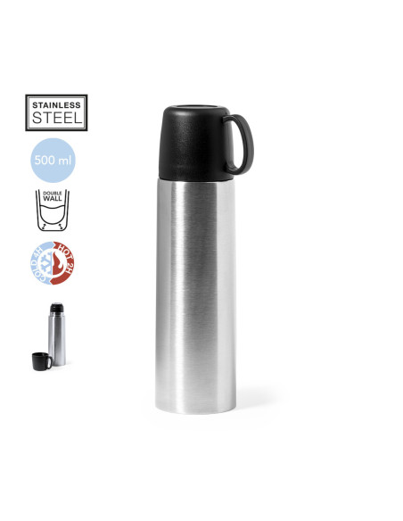 Termo para Personalizar de Acero Inoxidable, 500ml Doble pared.