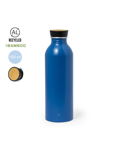 Bidón Personalizado 550 ml en Aluminio, Tapón...