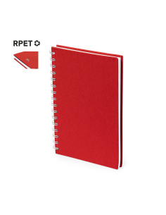 Libreta Publicitaria A5 de Anillas, tapa dura RPET 300D...