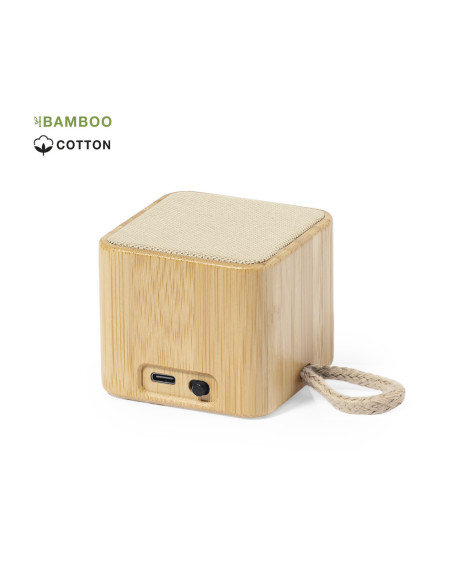 Altavoz personalizado en Bambú Bluetooth® 3W, 300mAh.