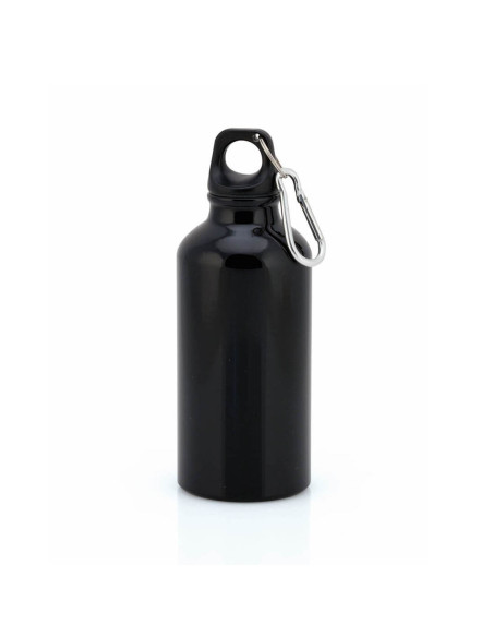 Botella personalizada de aluminio, 400ml y mosquetón