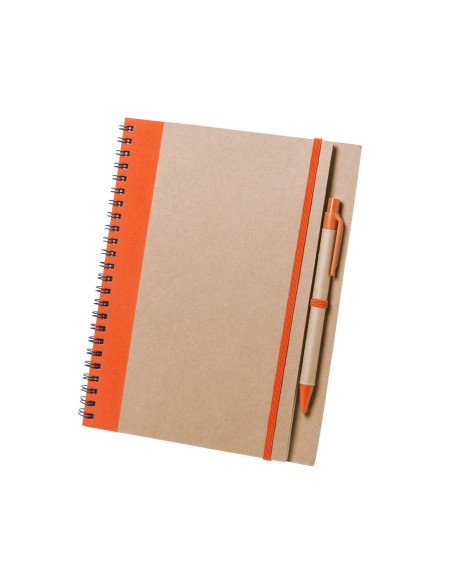Libreta Personalizada de Anillas, Cartón reciclado con Bolígrafo