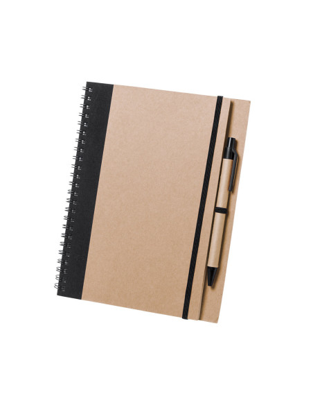 Libreta Personalizada de Anillas, Cartón reciclado con Bolígrafo
