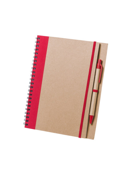 Libreta Personalizada de Anillas, Cartón reciclado con Bolígrafo